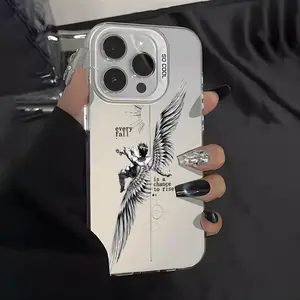 Trendy Featuring a Fallen Angels Aesthetic Phone Cases for iPhone 17 Promax 16 15 Plus 14 13 12 11 Pro,Greek Mythology Culture Impact-Resistant Phone Cover Making It a Great Art Gift for Birthdays for Women, Men, And Tee