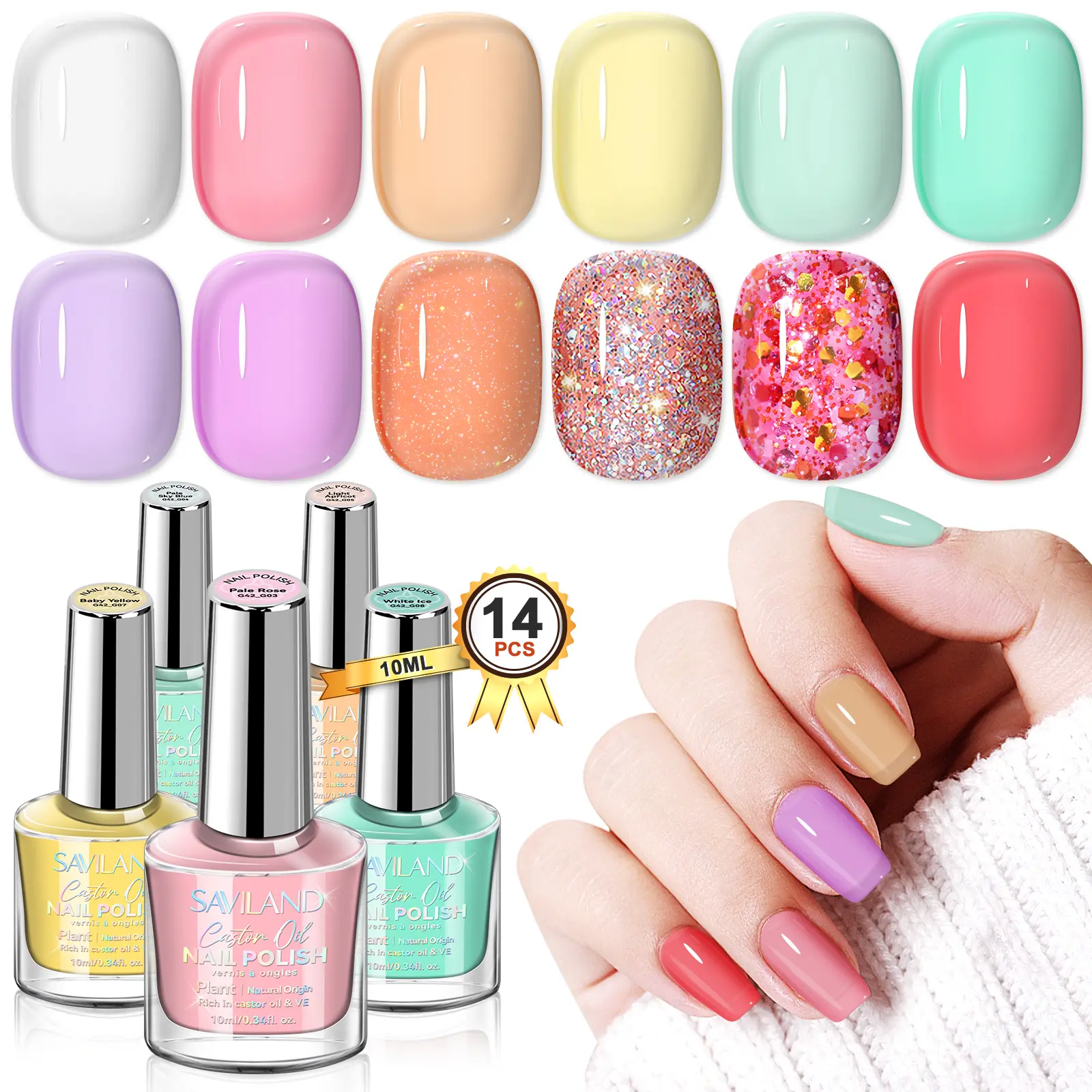 12 Colors Summer Jelly Nail Polish Set