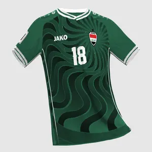 Jako x Irak Soccer Jersey Short Sleeve Football Shirt Unisex Fan Edition