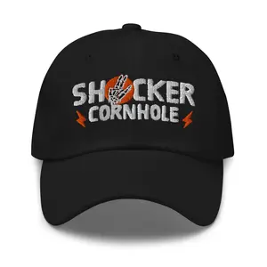 Dad hat  - Shocker Logo (White & Orange)