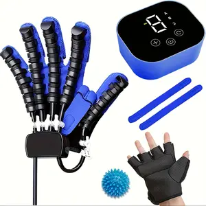 Rehabilitation Robot Gloves for Stroke Hemiplegia Patients, Finger and Hand Recovery Trainer Equipment, Hand Exerciser Aids, Rehab Robotic Glove(Left Hand-L) Healthcare Tool(Sports & Outdoor)