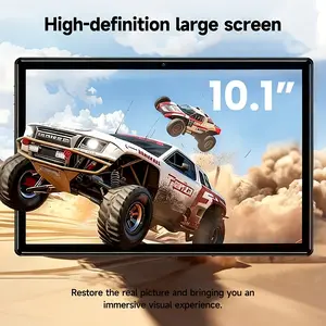 10.1 Inch Android 15 Tablet with Keyboard, 4GB RAM + 32GB Storage, Wi-Fi, IPS Screen, 2-In-1 Tablet, Full HD Display, Large Battery