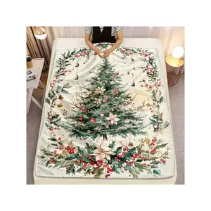 Of A Beautifully Designed Tree Blanket, Made Of Lightweight Flannel, Use On Sofas, During Camping, In Living Rooms, On Office Chairs, And On Beds. This Soft And Warm Flannel Throw Features Digital Printing, Birthday Mother's Day Size