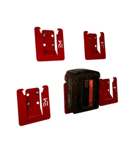 Milwaukee M18 Battery Holders 5-Pack Red Durable Storage Solution for Power Tools Secure & Convenient