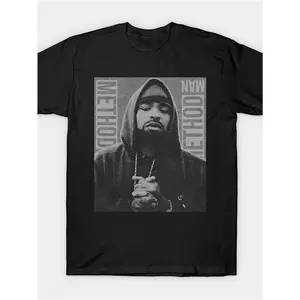 Method for Man Retro Rapper Graphic Tee - Premium Cotton, Classic Fit, Short Sleeve T-Shirt for Men & Boys - Perfect Gift for Holidays, Black, Sizes S-XXXL