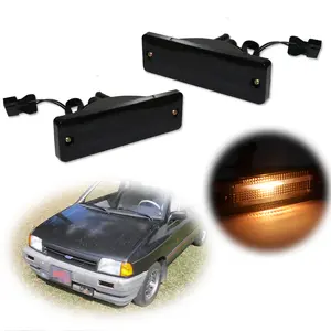 2pcs Smoke Marker Signal Blinker Corner Parking lamps Lights For Mazda 323 626 Pickup Truck,Replace OEM E8BZ 13368 A MA2530104