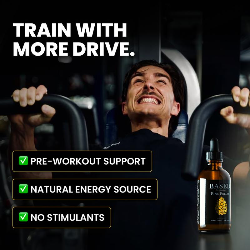 Based Pine Pollen - 4 OZ (120 mL) - Healthcare Supplement for Dietary Use, Optimum Wellness