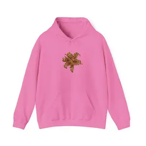 Leopard Print Flower Hoodie