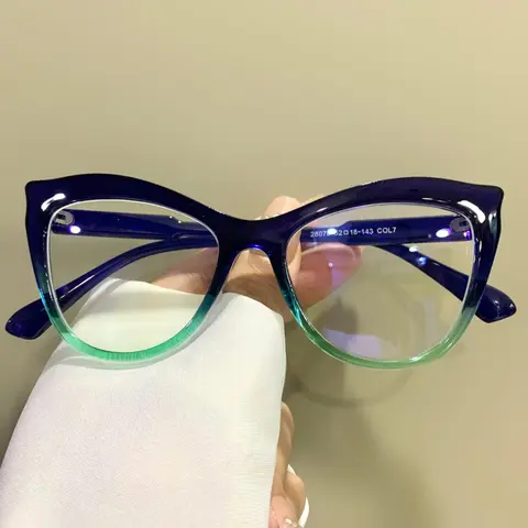 Cat Eye Glasses Stylish Trendy Frames Glasses for Men and Women, Casual Style All Seasons, PC Frame, Decorative Eyeglasses, Trending Glasses
