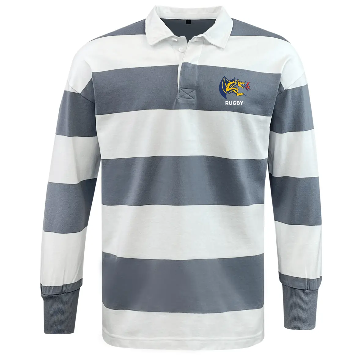 Drexel Rugby Classic Long Sleeve Hooped Rugby Jersey