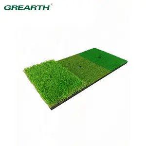 The combination of three Herbs Golf Hitting Mat Indoor Outdoor Mini Practice Durable PP Grass Pad Backyard Exercise Golf Trainin