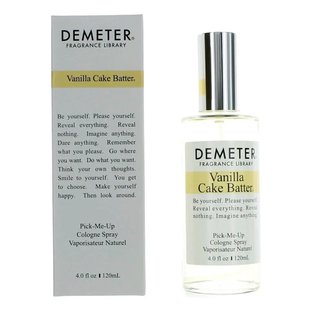 Women's Vanilla Cake Batter Cologne Spray - 4 oz, 100% Authentic Vanilla Scents, Cake Batter Flavor Women's Fragrance by Demeter