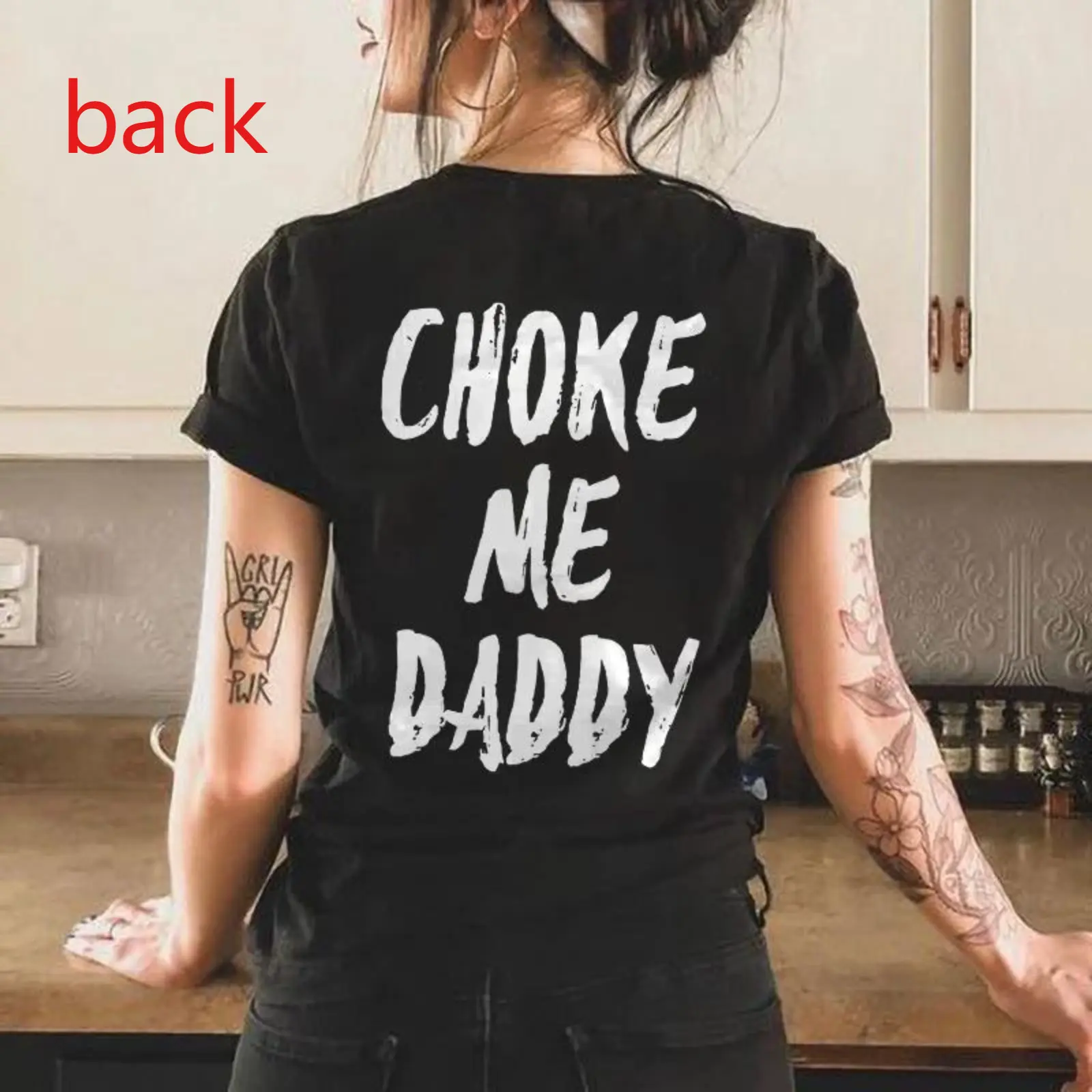 UNISEX Choke Me Daddy Printed Women's T-shirt 100% Cotton Casual Fit Available