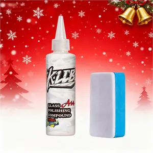 Christmas Essential! KLIB Car Glass Polishing Compound - Banish Oil Film & Enjoy Crystal-Clear Drives This Holiday Season!