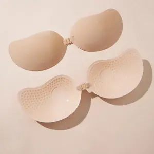 Sticky Bra Backless Adhesive Strapless Invisible Push Up Bra, Seamless Self Adhesive Silicone Lingerie for Women, Reusable Nipple Cover Accessories
