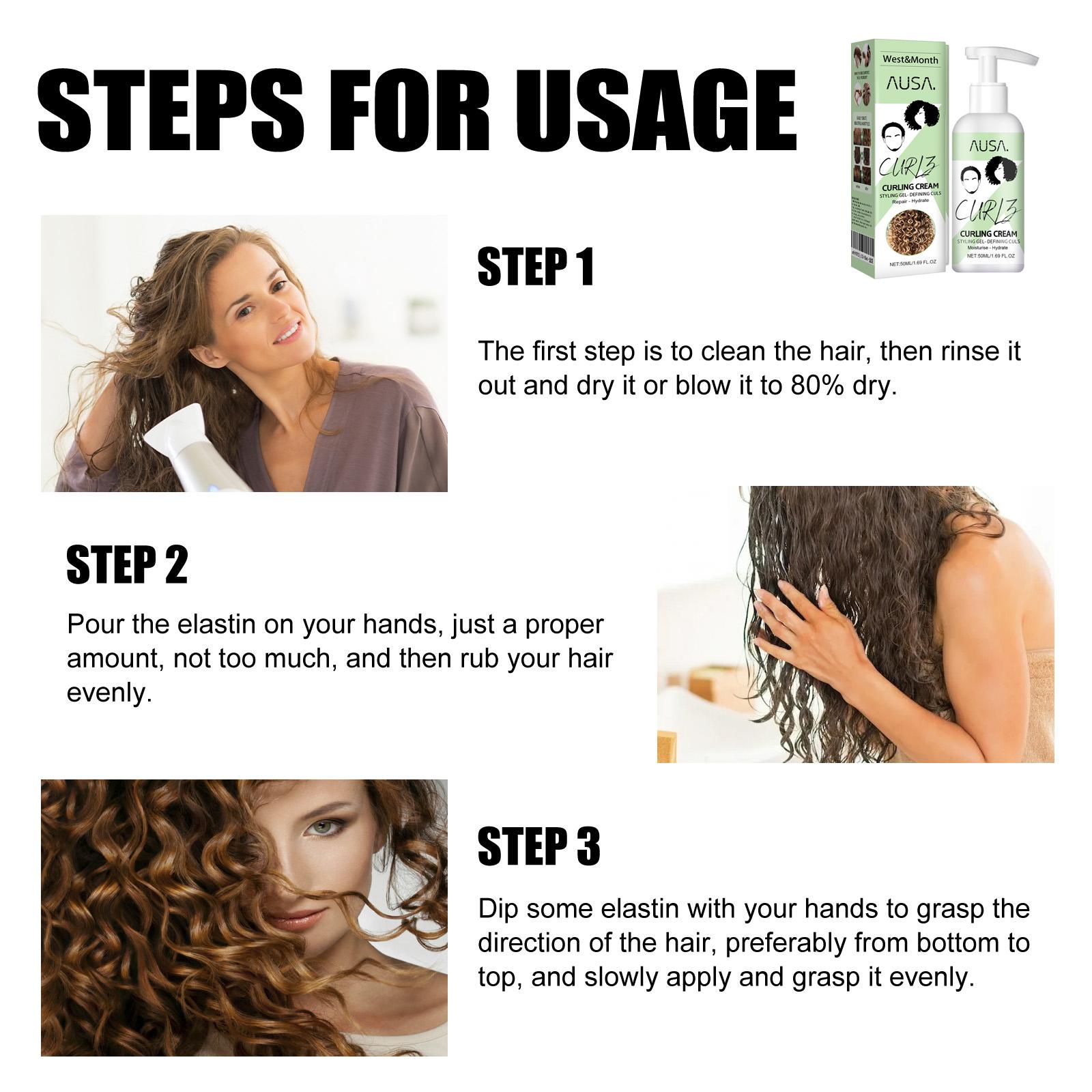 Curl Enhancing Haircare Cream - Lightweight Frizz Control for Curly Coils & Wavy Hair, Hydrating Shine, Anti-Frizz Styling, Smooths Strands, Boosts Elasticity, Repairs Dry Damaged Hair, Strengthens Natural Curl Shape