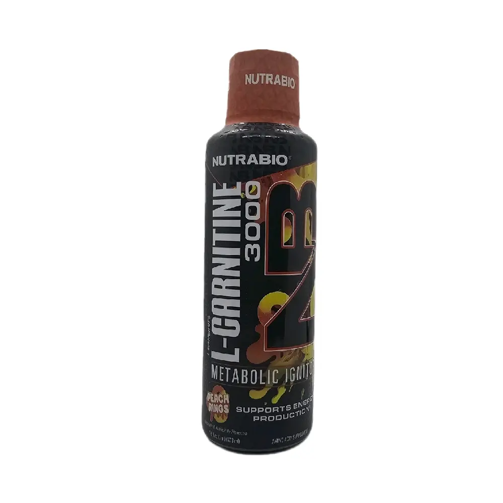 nutrabio l carnitine Nutrabio L-Carnitine 3000 Metabolic Igniter Peach Mango Flavor Supports  Energy Production 32oz