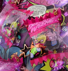 Alien Invader Zim and Dib Membrane Zadr keychain