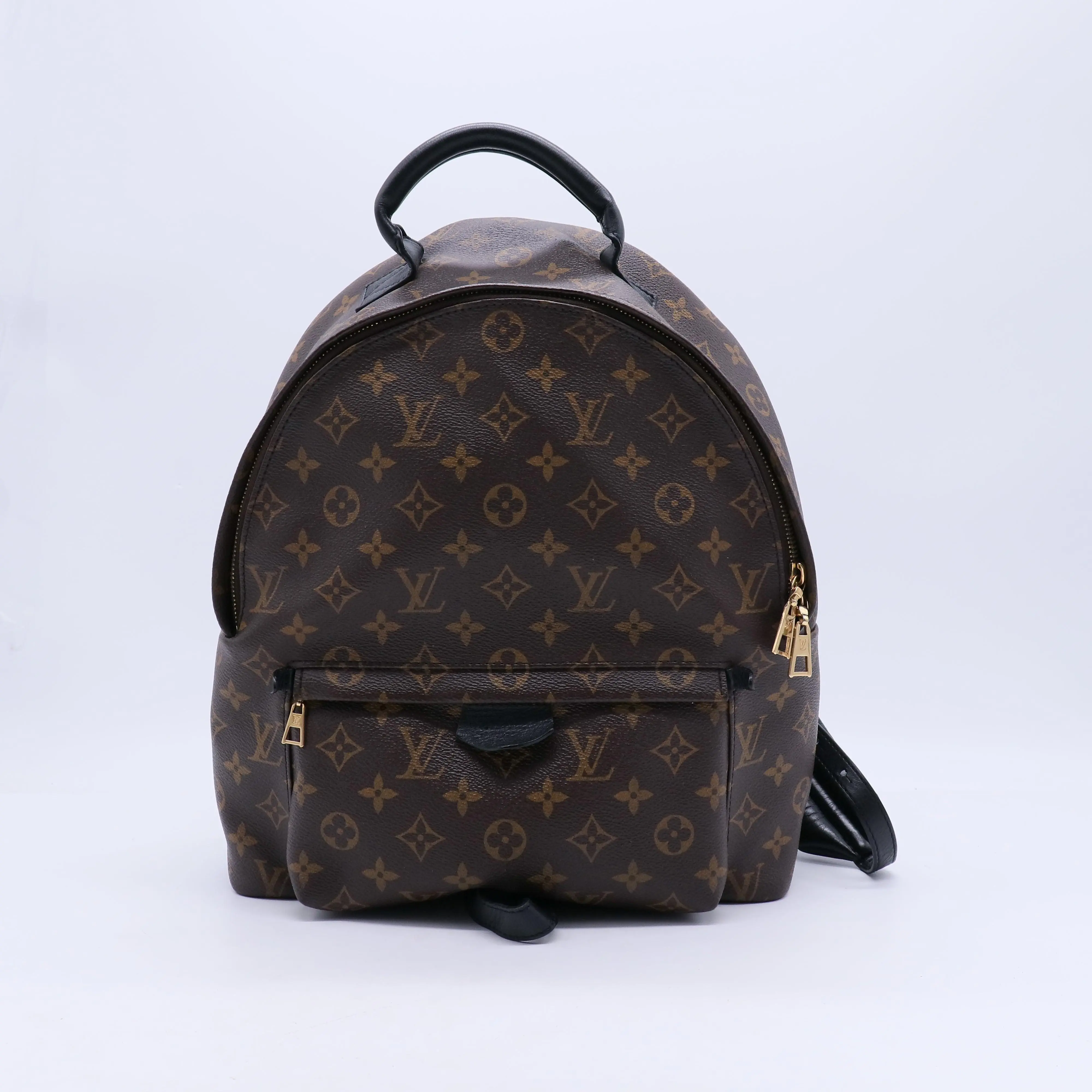Pre-owned Louis Vuitton leather Backpacks Monogram Palm Springs MM Backpack B21384