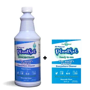 EarthSential Plantsol All Purpose Cleaner CONCENTRATE- 8X - All Natural - Non-toxic