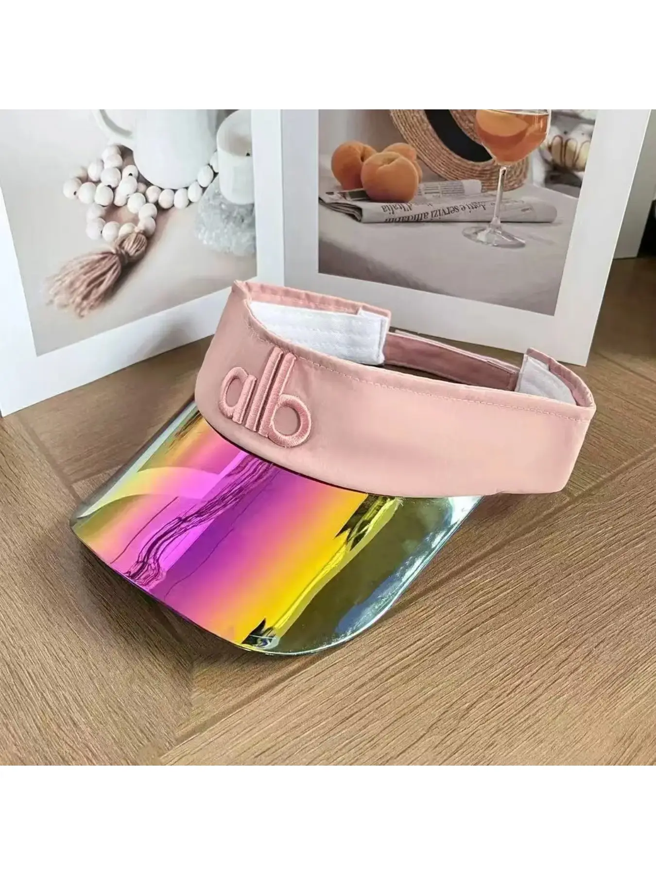 Yoga Pink Visor Hat Bogey Bros Golf Co | Funny Golf Headwear | Bogeyman Pink Visor main image 2