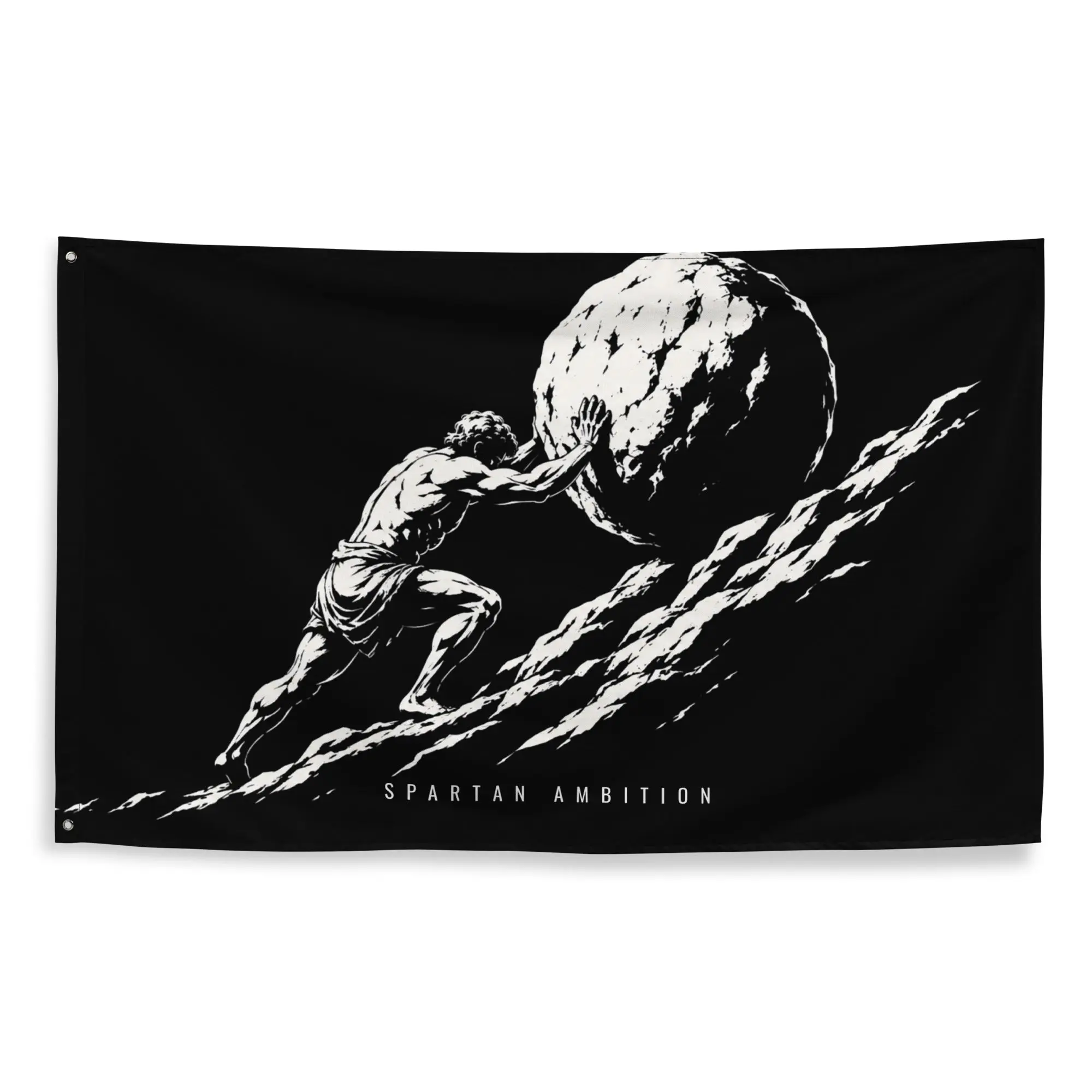 Sisyphus Wall Flag - Premium Motivational Gym & Home Decor Flag