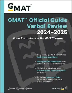 USED-GMAT Official Guide Verbal Review 2024-2025: Book + Online Question Bank by Gmac (Graduate Management Admission Coun (Paperback)