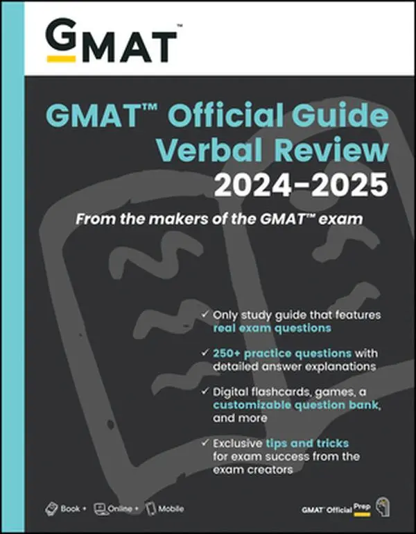 USED-GMAT Official Guide Verbal Review 2024-2025: Book + Online Question Bank by Gmac (Graduate Management Admission Coun (Paperback)