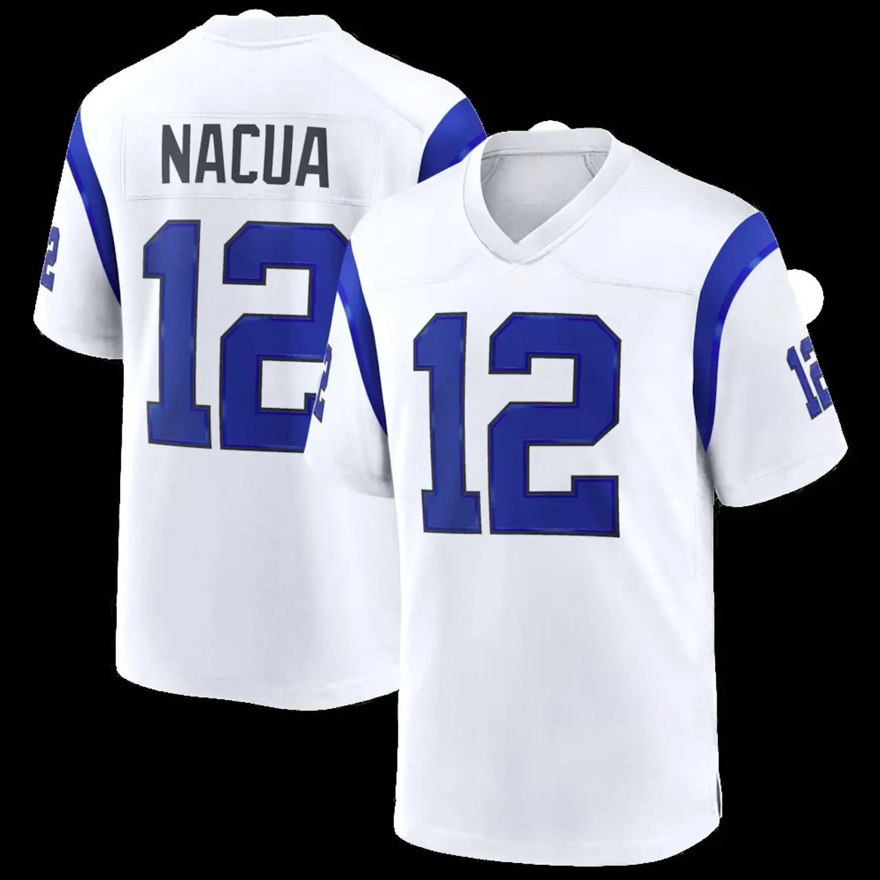 Unisex Football inspired by Nacua 12 Los Angeles Fearsome White Game Jersey