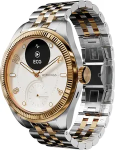 WITHINGS ScanWatch Nova Brilliant Silver Gold 39mm