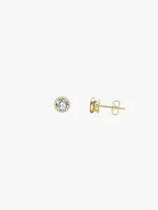 Classic Bezel Stud Earrings