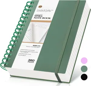 360 Pages College Ruled Notebook, Lined Thick Journals for Women Men,A5 Thick Spiral Journal for Writing, Spiral Notebooks for Work School