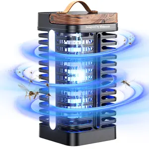 Minimoon outdoor bug zapper  insect killer, 15W mosquito killer, 4200V electric fly catcher, western theme, easy to clean, IPX4 waterproof, 5.9 feet (about 1.9 meters) rope, suitable for backyard, terrace, camping and indoors.