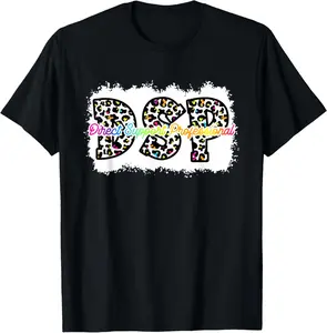 100% Cotton DSP Life RN CNA Nurse Boho Leopard DSP Funny Shirt For Women T-Shirt