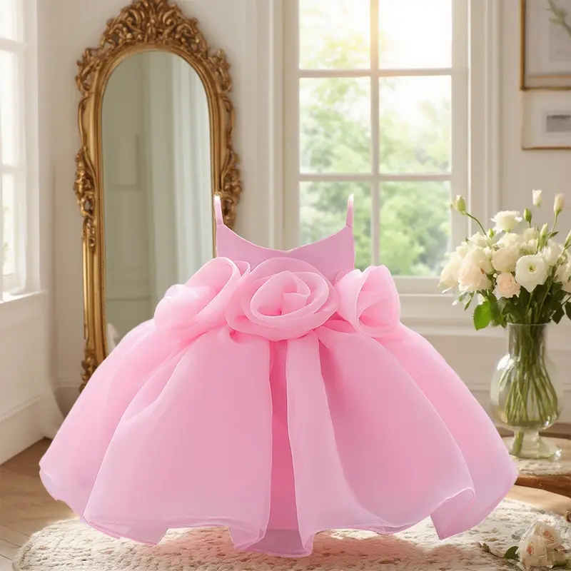 strapless open back dress Sassy Shortcake Pink Jelly Dress