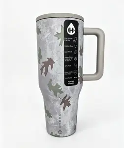 HydroJug 40oz Traveler Tumbler Fall Leaves Camo Stainless Steel Insulated Cup 24hr Cold Leakproof Cup Holder Friendly for On-the-Go Hydration Drinkware Flasks Drinkware Mug Bottles Water Bottles Water Bottles Portable Stranger Things sling