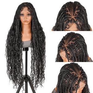 SuperNova #1B 36” Boho Full Lace Braided Wig, Lightweight, Versatile & Trendy, Special Top Design, Perfect for Any Occasion, Effortless Glamour #SummerVibes