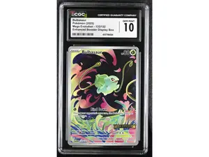 2025 Pokemon #133/132 Bulbasaur Mega Evolution CGC 10