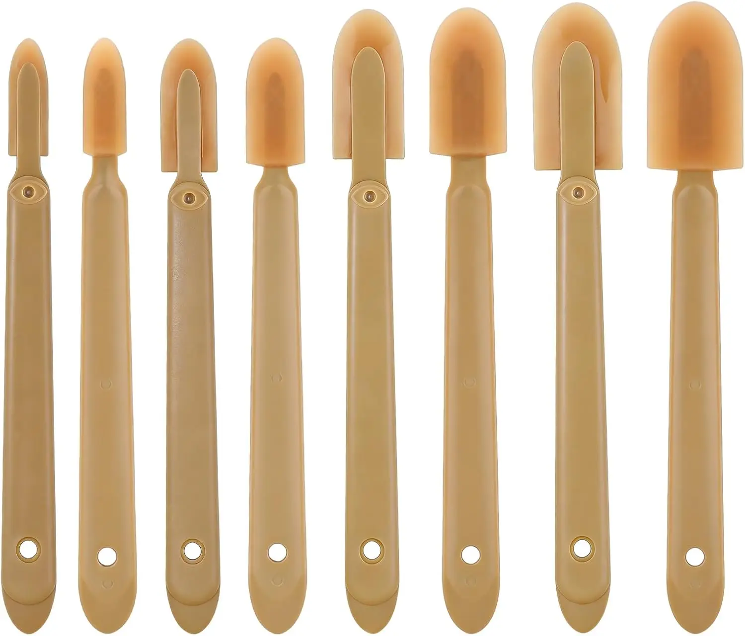 8 Pcs Rubber Caulking Tool Set,4 Sizes Reusable Spatula Spreader,Caulk Finishing Smoothing Applicator for Tiles,Bathroom,Kitchen,Floors