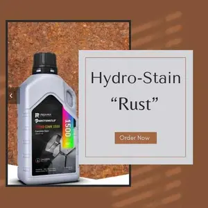 Hydro-Stain "Rust" Concrete Stain  - Safe for Indoor & Outdoor Use - Non-Reactive & UV Resistant