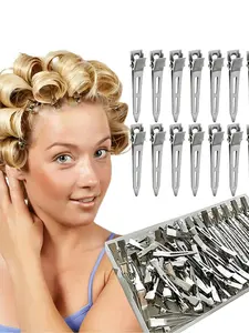 20pcs 5.5cm Hair-Root-Fluffy-Clips-Styling-Salon-Professional-Salon-Metal-Hair-Clip-Hairpin-Clamps-DIY-Tools-Hair-Accessories, Hair Clip Set, Flat Hair Clips