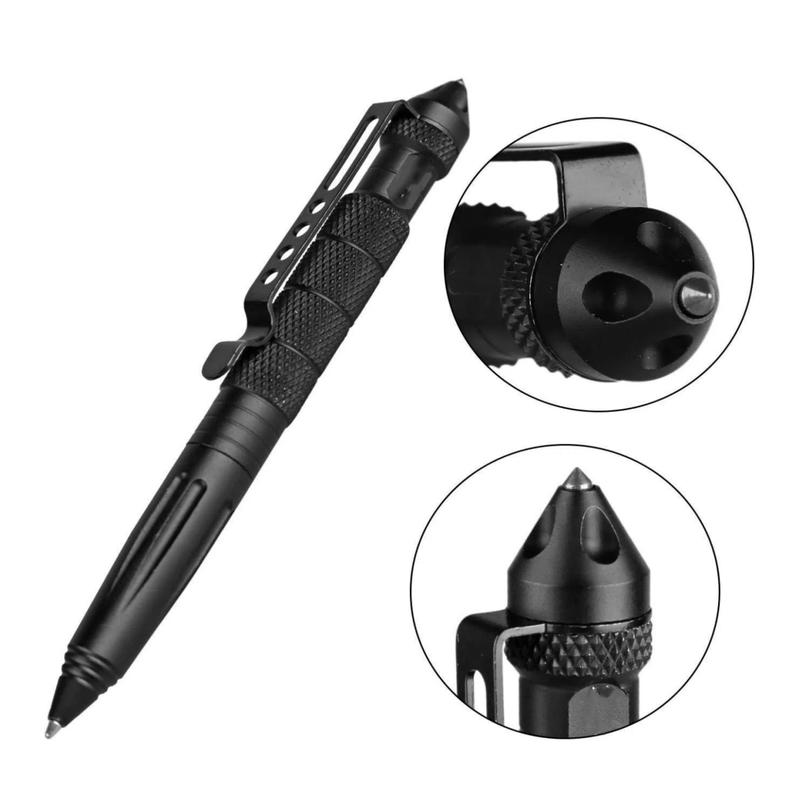 Multi-Functional Pen with Tungsten Steel Tip, 6 Ink Refills, Durable Writing Tool for Professional Use