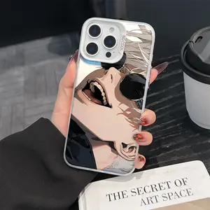 1 piece of Gojo Satoru phone case, Cover, fashionable and creative trendy iPhone phone case, gradient color silver Protective phone case, suitable for iPhone 17 Pro Max, compatible with iPhone 7-17 series/Pro/Pro Max/Plus/Air/E/Mini/X/XS/XR
