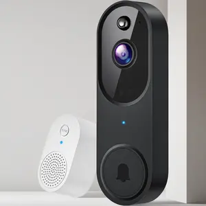 1080P Wireless Video Doorbell Camera, AI Human Detection, Cloud Storage, Two-Way Audio, 2.4GHz Wi-Fi Support, Real-Time Alerts, Easy Installation, Night Vision