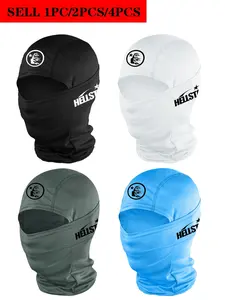 4pcs/2pcs/1pc Unisex Hip Hop Print Balaclava Mask Headwear, Breathable Ski Mask for Men and Women, Ideal for Outdoor Sports, Hiking, Fishing and Commuting, Suitable for Daily Wear