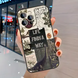 Case for iPhone 16 Pro Max 15 Plus 14 13 12 11 XS XR Dinosaur Aesthetic  Pattern Pocket-Friendly Shockproof Silicone Protective Softcase