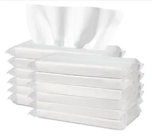 Car Tissue Refill, 12 Packs 50 Sheets per Pack, Disposable Facial Tissues, Napkin, Travel Size Pack for Car Visor Tissue Holder or Purse, 600 Sheets In Total