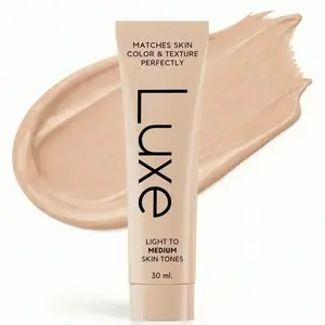 Luxe Color Changing Foundation for Women – Instantly Adapts to Your Skin Tone – Buildable Light-to-Medium, Medium Dark-to-Dark, Coverage – 12-Hour Wear – Natural Dewy Finish