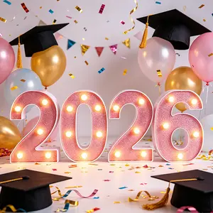 2026 New Style LED Letter Lights, Graduation Ceremony Wall Decorations, Home Festival Ornaments