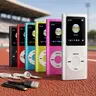 Compact MP3 Device, Portable Digital Music Player with 1.8" LCD Screen, Alloy Body, Earphones, External USB Cable, 128GB Expandable Storage, Lossless Audio, Audiobook/Photo Browsing, Physical Buttons for Offline Use, Cool Gadgets for Teen Boy Gift